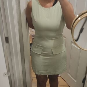 SHEIN Light Green Mini Dress